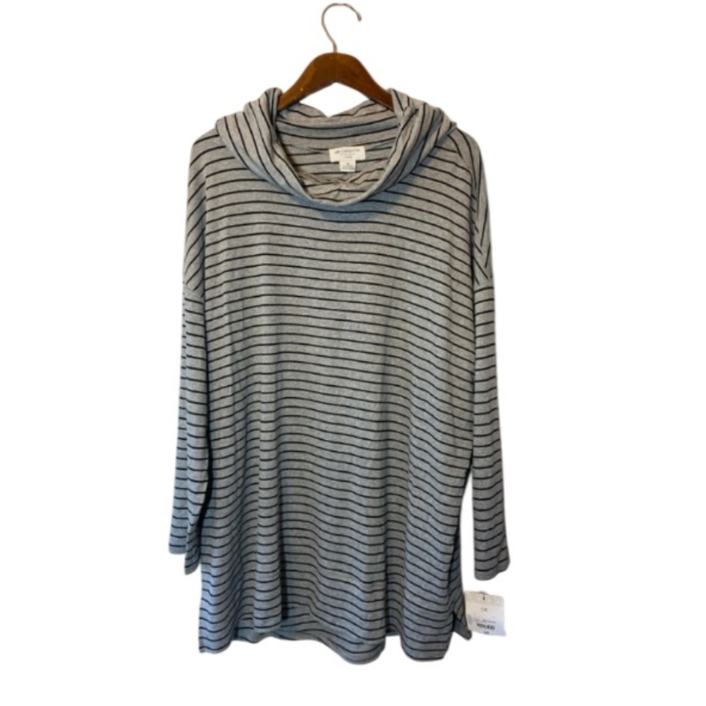 Liz Claiborne Tunic Cowl Neck Top Size 1X